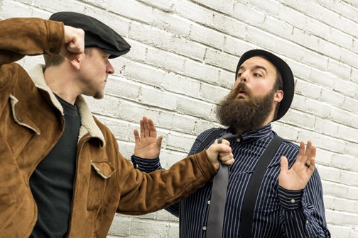 Mugger threatens to punch penniless pimp on city street